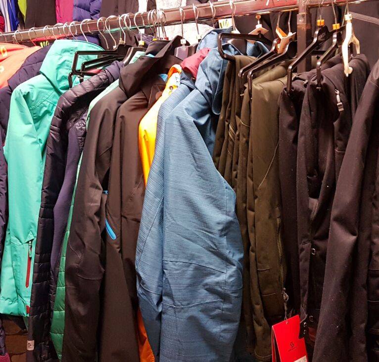 Negozio di abbigliamento in Val di Fiemme